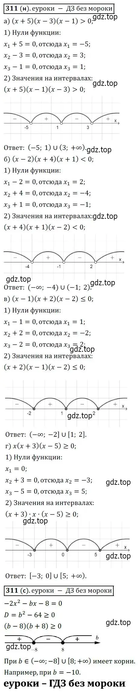 Решение 3. № 311 (страница 122) гдз по алгебре 9 класс Дорофеев, Суворова, учебник