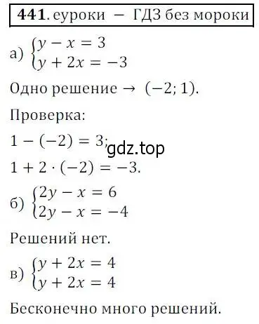 Решение 3. № 441 (страница 182) гдз по алгебре 9 класс Дорофеев, Суворова, учебник