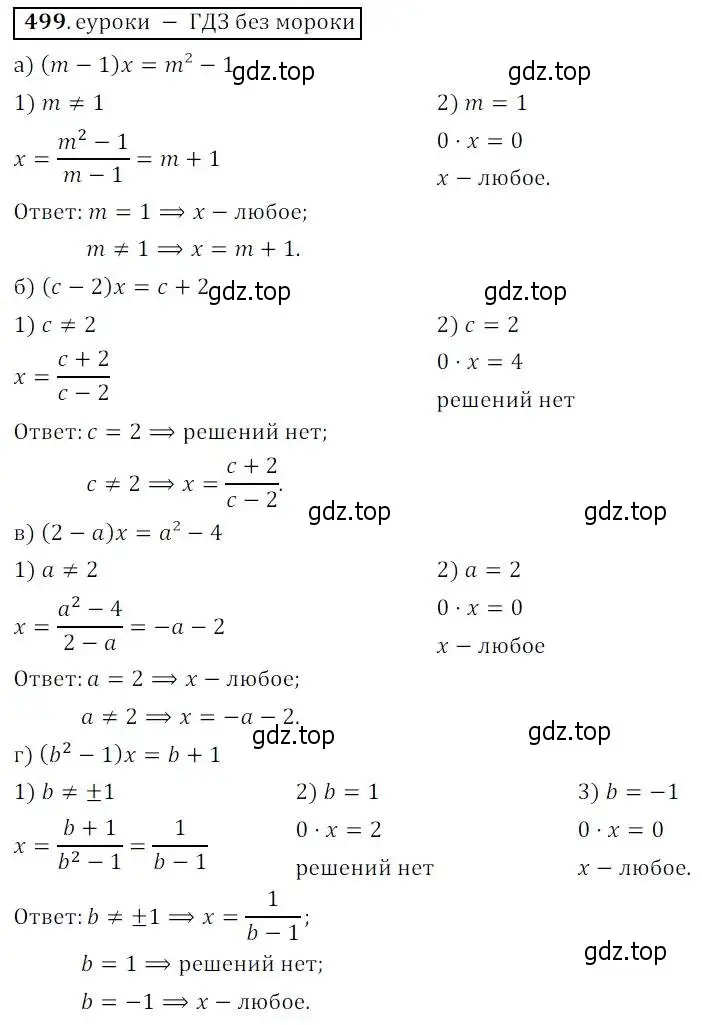 Решение 3. № 499 (страница 201) гдз по алгебре 9 класс Дорофеев, Суворова, учебник