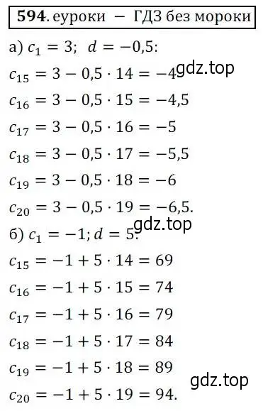 Решение 3. № 594 (страница 235) гдз по алгебре 9 класс Дорофеев, Суворова, учебник