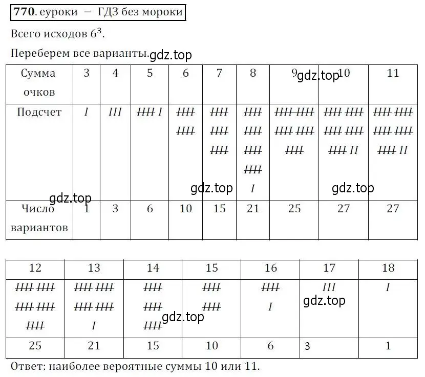 Решение 3. № 770 (страница 312) гдз по алгебре 9 класс Дорофеев, Суворова, учебник