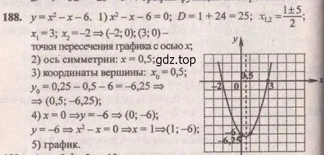 Решение 4. № 188 (страница 66) гдз по алгебре 9 класс Дорофеев, Суворова, учебник