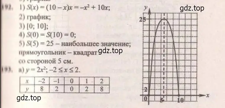 Решение 4. № 193 (страница 66) гдз по алгебре 9 класс Дорофеев, Суворова, учебник