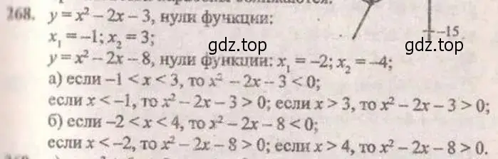 Решение 4. № 268 (страница 109) гдз по алгебре 9 класс Дорофеев, Суворова, учебник