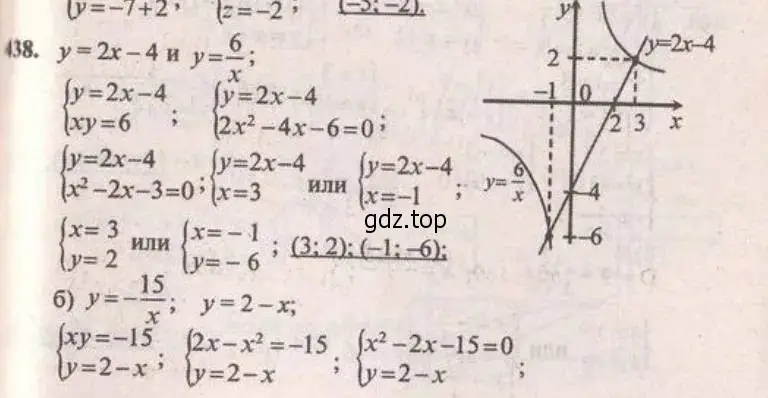 Решение 4. № 438 (страница 175) гдз по алгебре 9 класс Дорофеев, Суворова, учебник