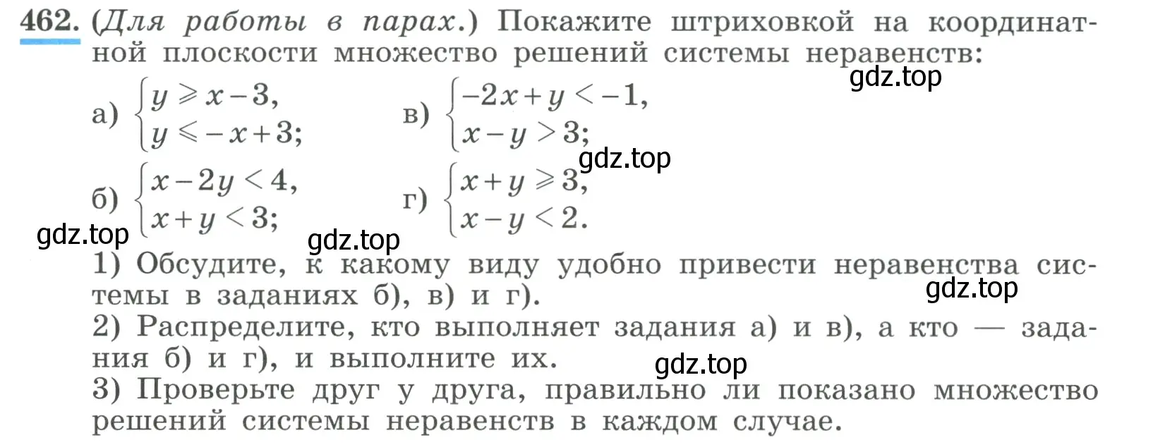 Условие номер 462 (страница 137) гдз по алгебре 9 класс Макарычев, Миндюк, учебник