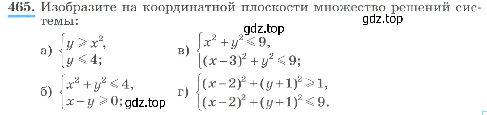 Условие номер 465 (страница 137) гдз по алгебре 9 класс Макарычев, Миндюк, учебник