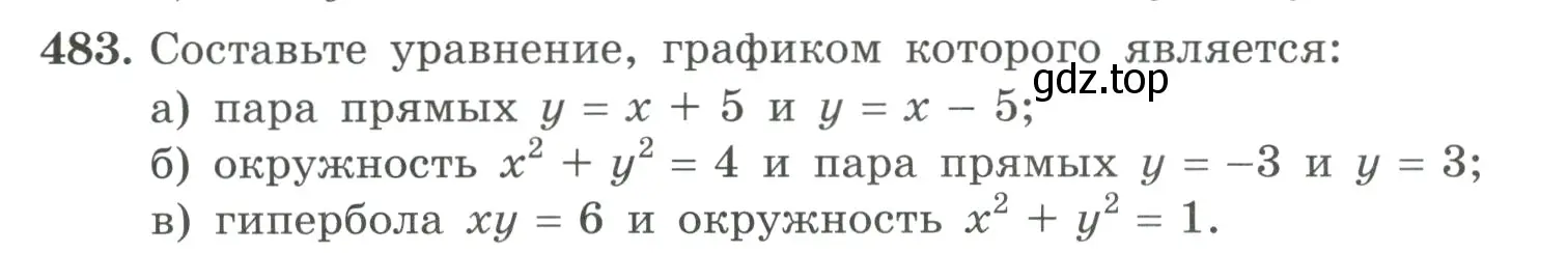 Условие номер 483 (страница 144) гдз по алгебре 9 класс Макарычев, Миндюк, учебник