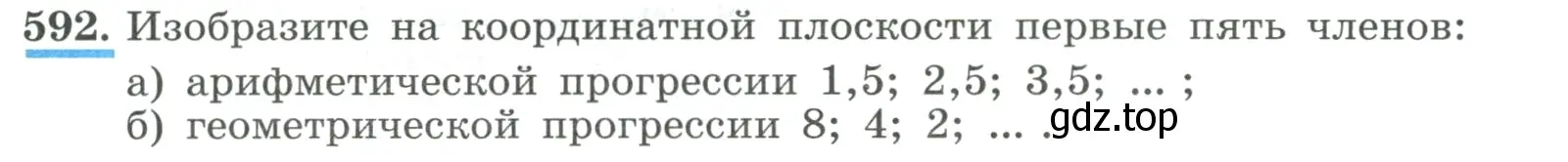 Условие номер 592 (страница 171) гдз по алгебре 9 класс Макарычев, Миндюк, учебник