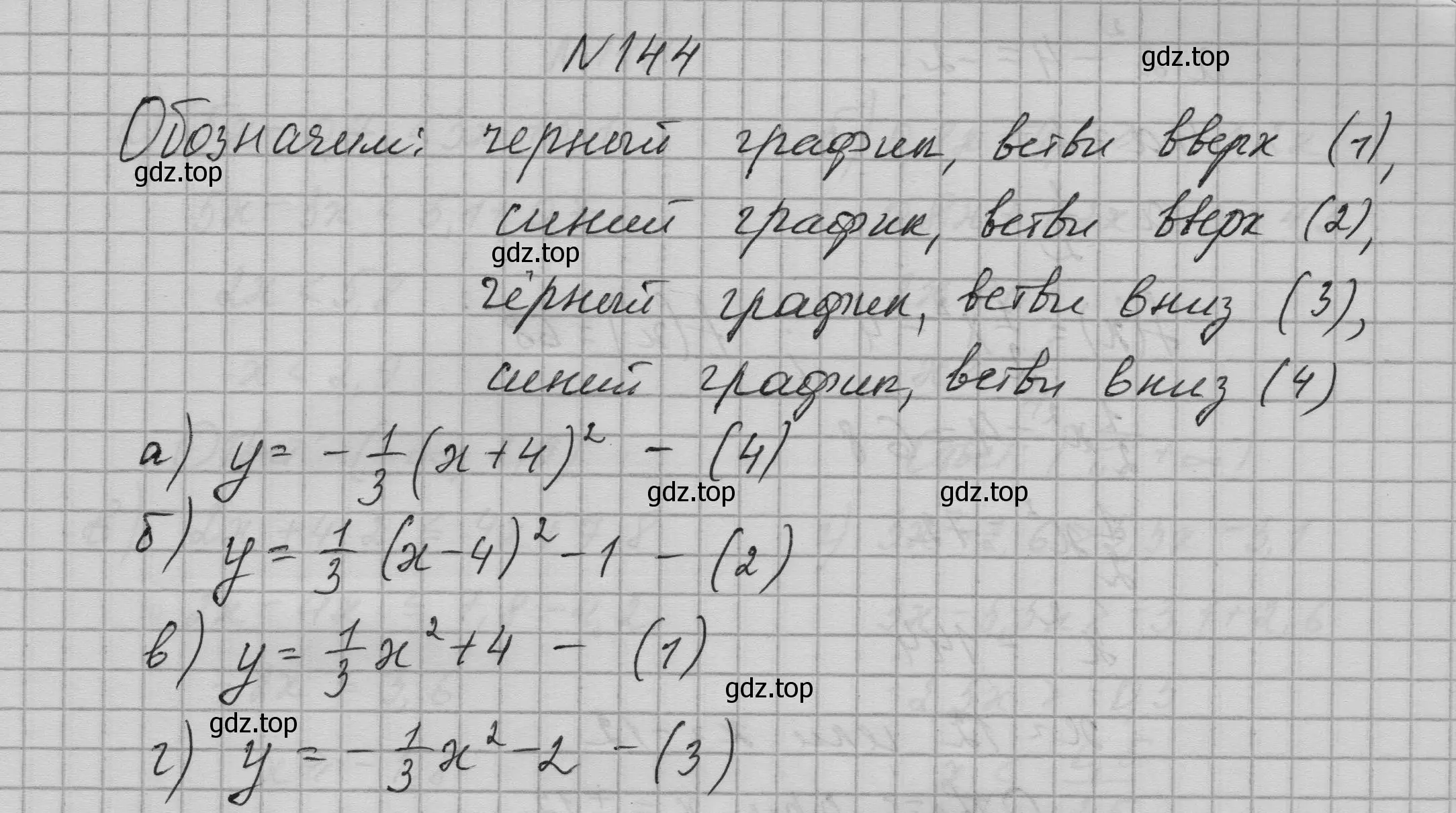 Решение номер 144 (страница 55) гдз по алгебре 9 класс Макарычев, Миндюк, учебник