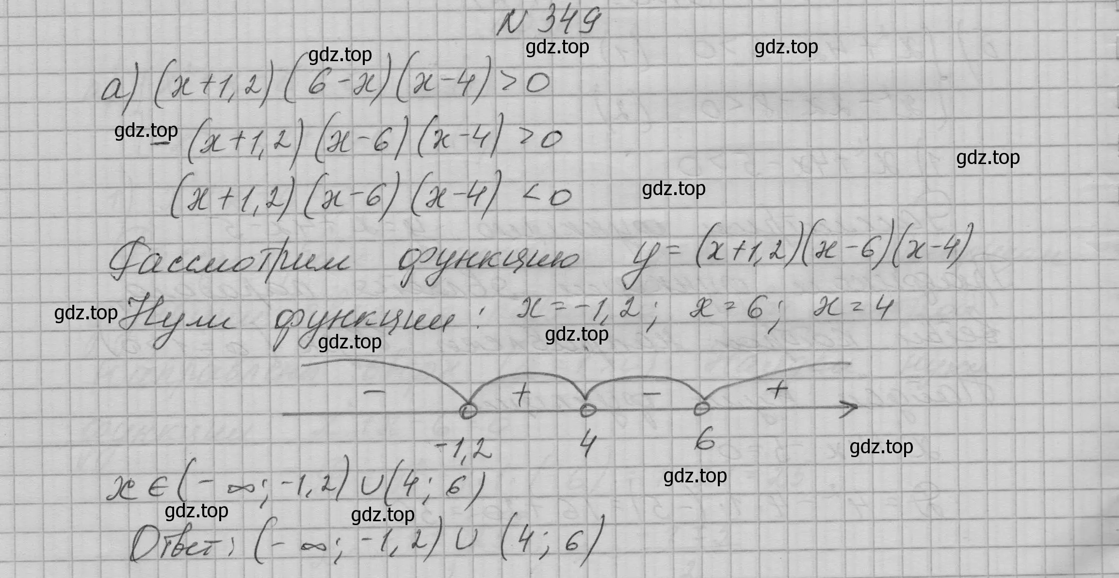 Решение номер 349 (страница 108) гдз по алгебре 9 класс Макарычев, Миндюк, учебник