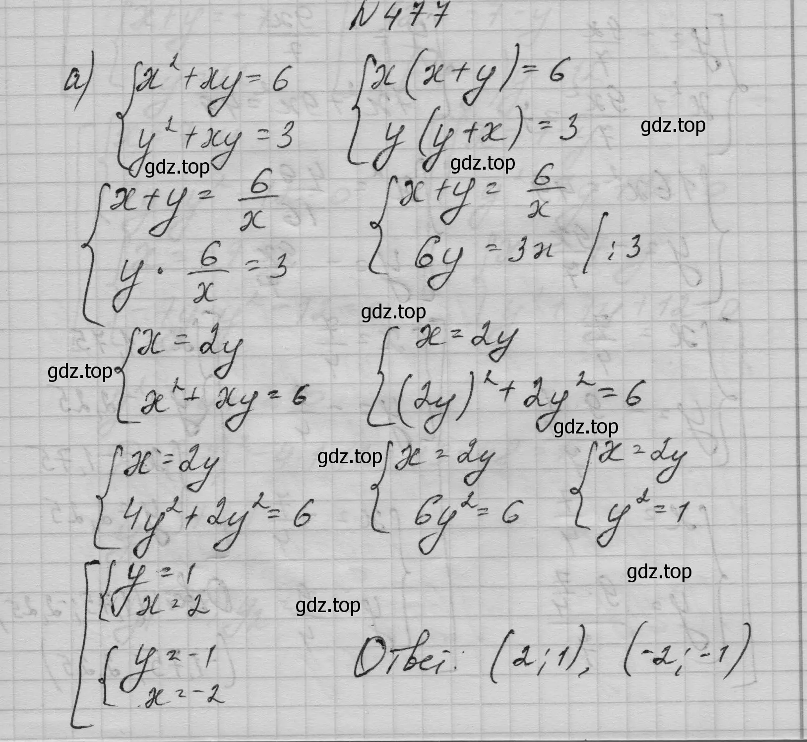 Решение номер 477 (страница 143) гдз по алгебре 9 класс Макарычев, Миндюк, учебник