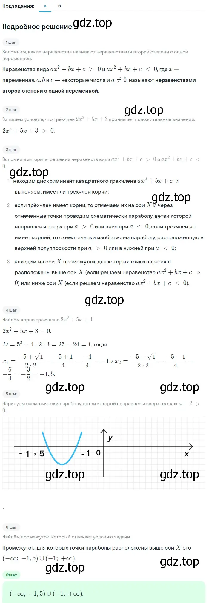 Решение 2. номер 267 (страница 91) гдз по алгебре 9 класс Макарычев, Миндюк, учебник