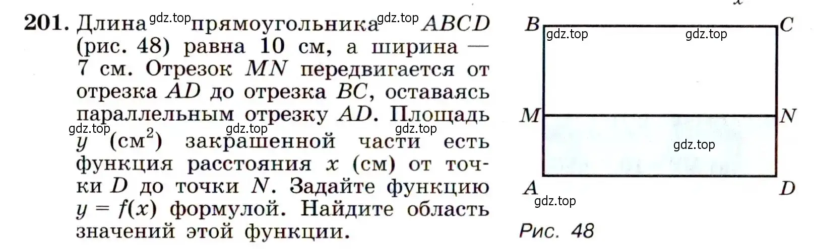 Условие номер 201 (страница 68) гдз по алгебре 9 класс Макарычев, Миндюк, учебник