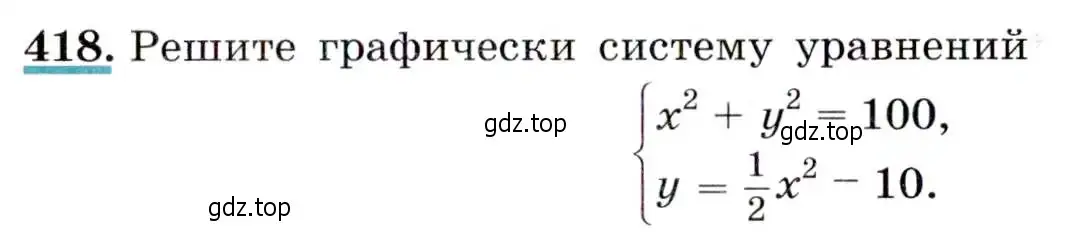 Условие номер 418 (страница 115) гдз по алгебре 9 класс Макарычев, Миндюк, учебник