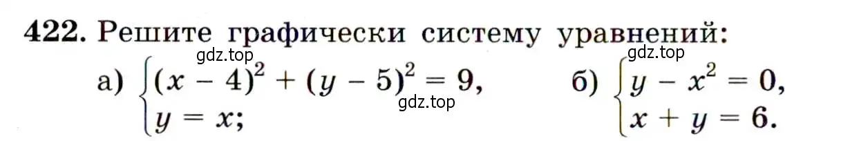 Условие номер 422 (страница 116) гдз по алгебре 9 класс Макарычев, Миндюк, учебник