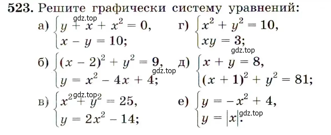 Условие номер 523 (страница 139) гдз по алгебре 9 класс Макарычев, Миндюк, учебник