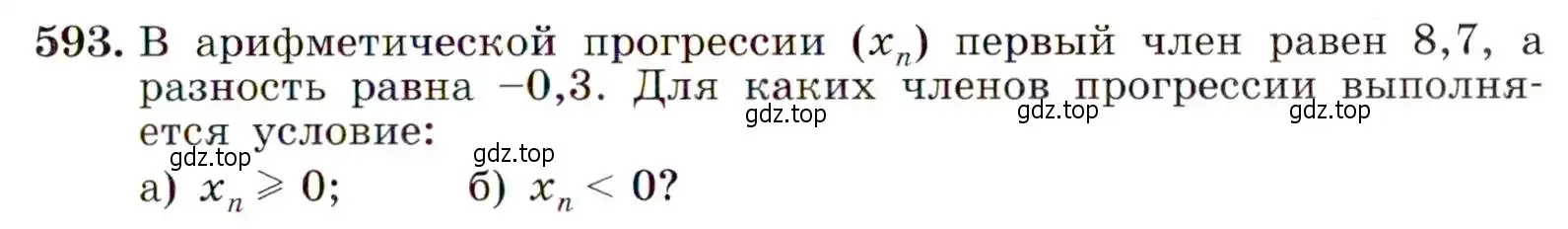 Условие номер 593 (страница 153) гдз по алгебре 9 класс Макарычев, Миндюк, учебник