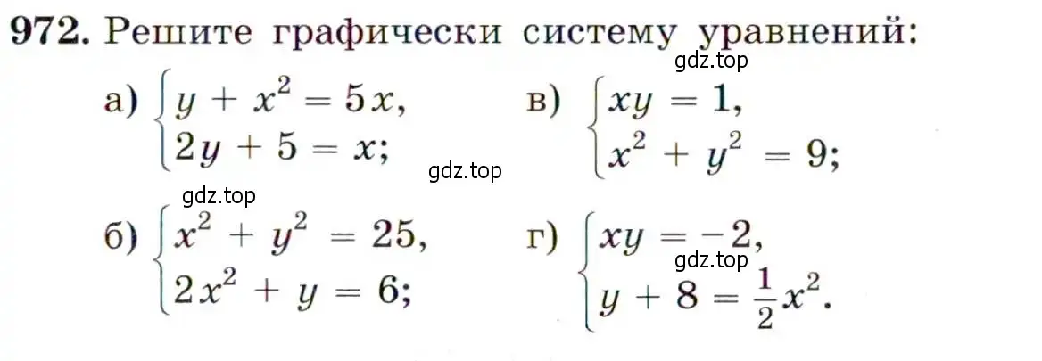 Условие номер 972 (страница 233) гдз по алгебре 9 класс Макарычев, Миндюк, учебник