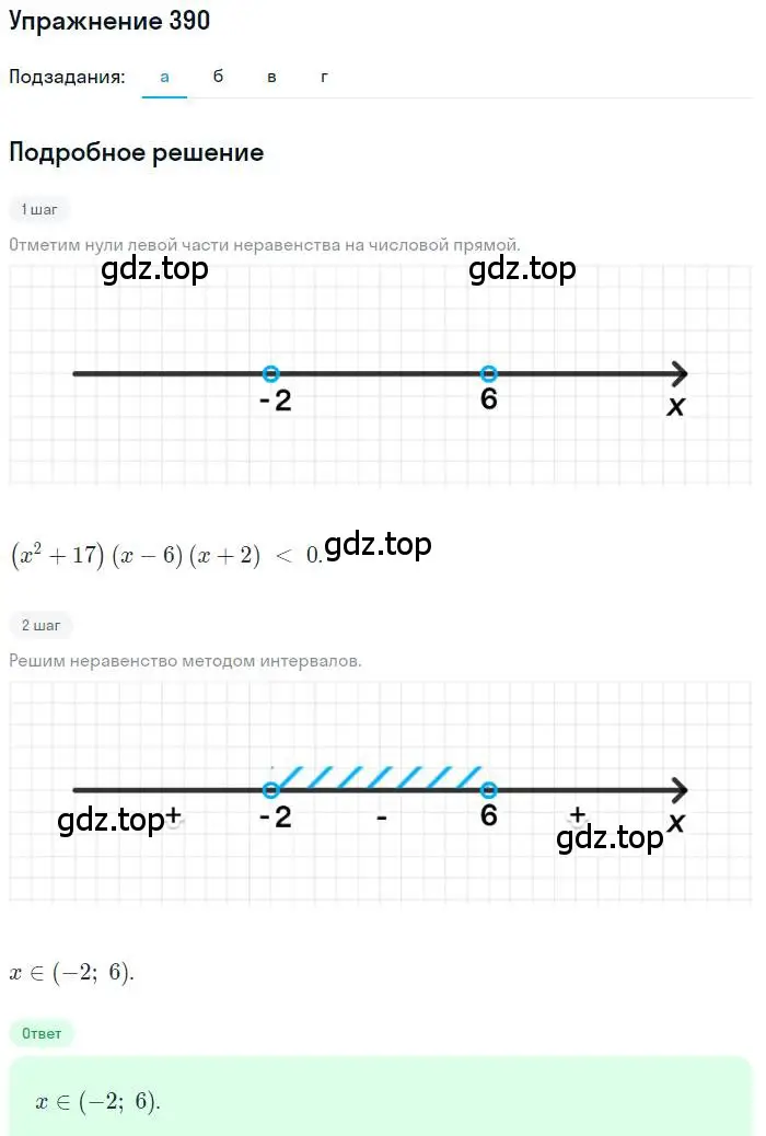 Решение номер 390 (страница 107) гдз по алгебре 9 класс Макарычев, Миндюк, учебник