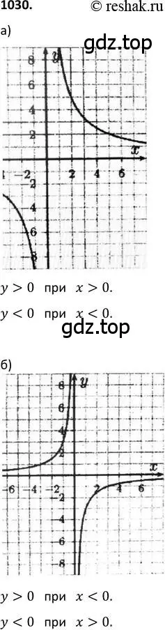 Решение 2. номер 1030 (страница 240) гдз по алгебре 9 класс Макарычев, Миндюк, учебник