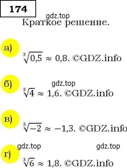Решение 3. номер 174 (страница 59) гдз по алгебре 9 класс Макарычев, Миндюк, учебник