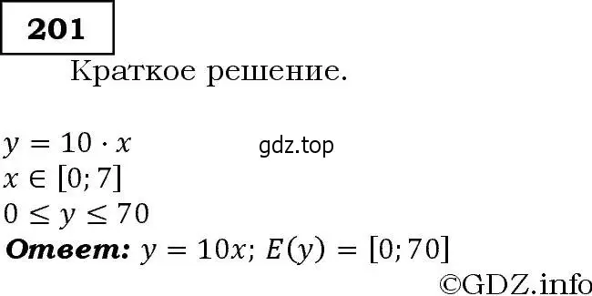 Решение 3. номер 201 (страница 68) гдз по алгебре 9 класс Макарычев, Миндюк, учебник