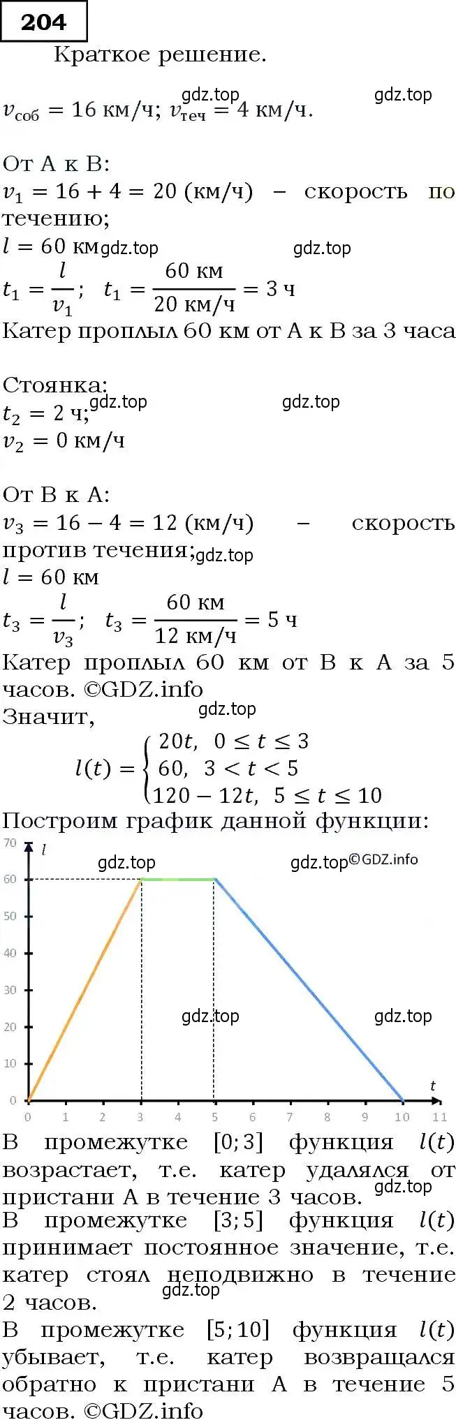 Решение 3. номер 204 (страница 68) гдз по алгебре 9 класс Макарычев, Миндюк, учебник