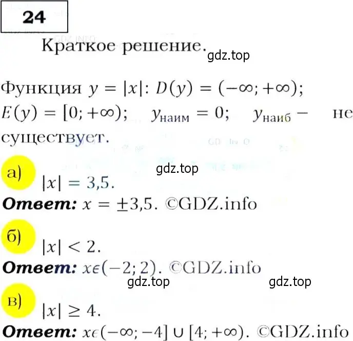 Решение 3. номер 24 (страница 12) гдз по алгебре 9 класс Макарычев, Миндюк, учебник