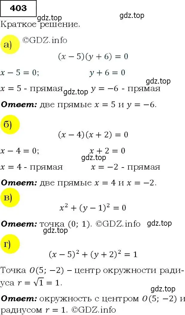 Решение 3. номер 403 (страница 112) гдз по алгебре 9 класс Макарычев, Миндюк, учебник