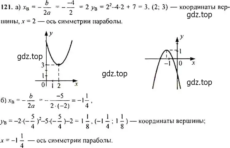 Решение 4. номер 121 (страница 47) гдз по алгебре 9 класс Макарычев, Миндюк, учебник