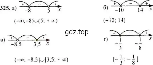 Решение 4. номер 325 (страница 96) гдз по алгебре 9 класс Макарычев, Миндюк, учебник