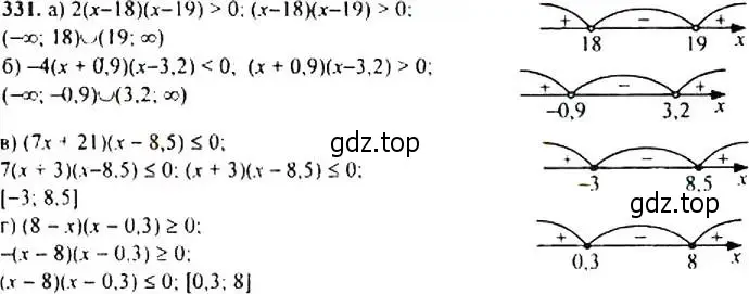Решение 4. номер 331 (страница 97) гдз по алгебре 9 класс Макарычев, Миндюк, учебник