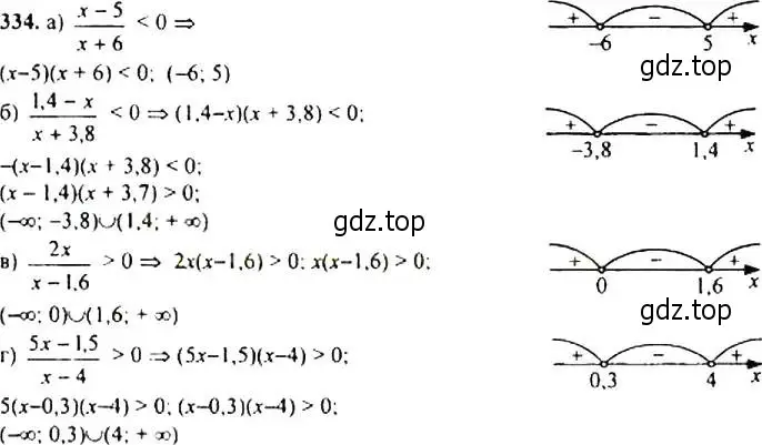 Решение 4. номер 334 (страница 97) гдз по алгебре 9 класс Макарычев, Миндюк, учебник