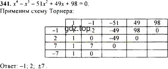 Решение 4. номер 341 (страница 102) гдз по алгебре 9 класс Макарычев, Миндюк, учебник