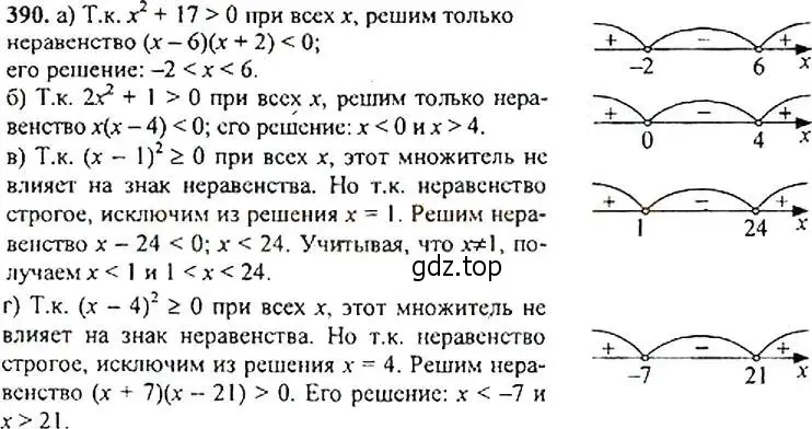 Решение 4. номер 390 (страница 107) гдз по алгебре 9 класс Макарычев, Миндюк, учебник