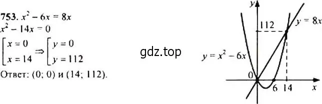 Решение 4. номер 753 (страница 191) гдз по алгебре 9 класс Макарычев, Миндюк, учебник