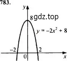 Решение 4. номер 783 (страница 198) гдз по алгебре 9 класс Макарычев, Миндюк, учебник