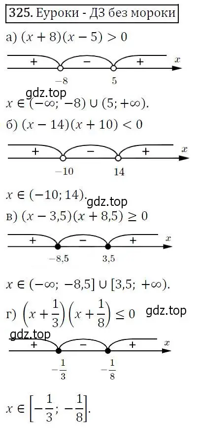 Решение 5. номер 325 (страница 96) гдз по алгебре 9 класс Макарычев, Миндюк, учебник