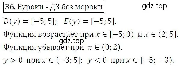 Решение 5. номер 36 (страница 19) гдз по алгебре 9 класс Макарычев, Миндюк, учебник