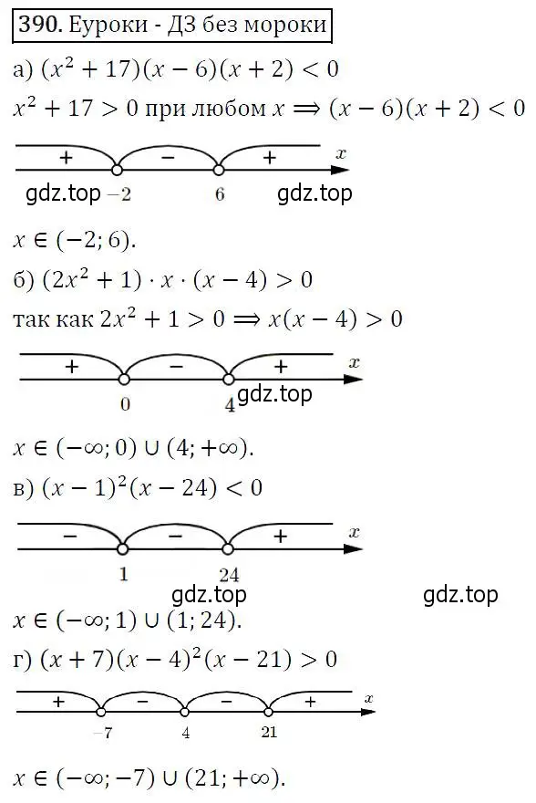 Решение 5. номер 390 (страница 107) гдз по алгебре 9 класс Макарычев, Миндюк, учебник