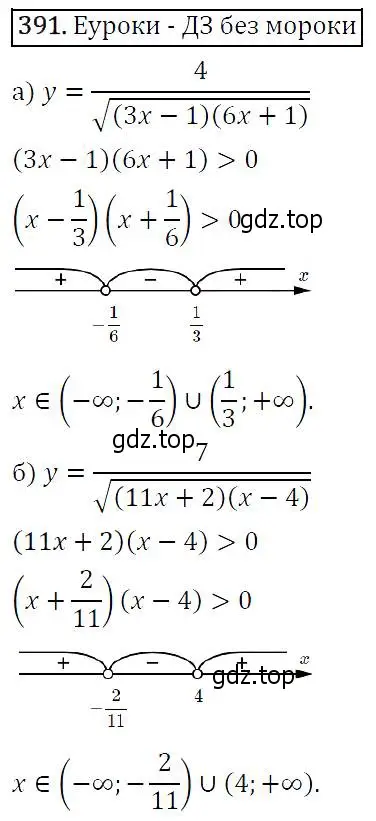 Решение 5. номер 391 (страница 107) гдз по алгебре 9 класс Макарычев, Миндюк, учебник