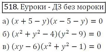 Решение 5. номер 518 (страница 139) гдз по алгебре 9 класс Макарычев, Миндюк, учебник