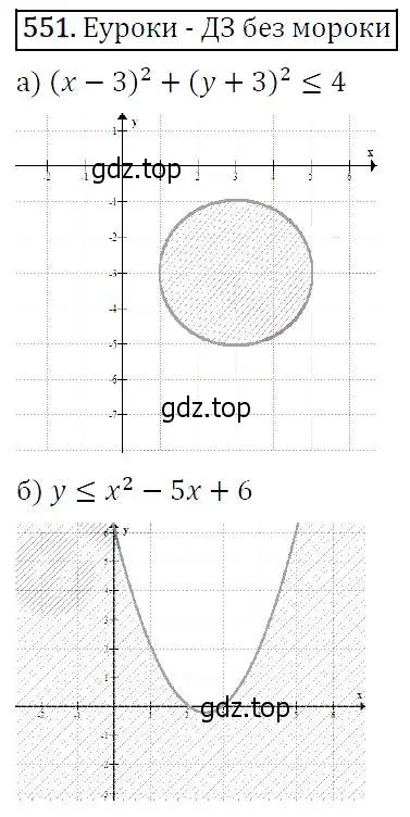 Решение 5. номер 551 (страница 142) гдз по алгебре 9 класс Макарычев, Миндюк, учебник
