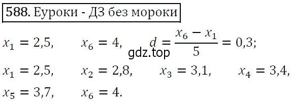 Решение 5. номер 588 (страница 152) гдз по алгебре 9 класс Макарычев, Миндюк, учебник