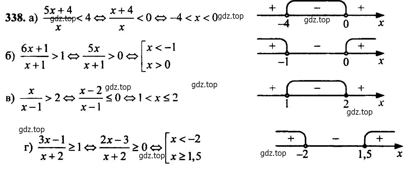 Решение 6. номер 338 (страница 97) гдз по алгебре 9 класс Макарычев, Миндюк, учебник
