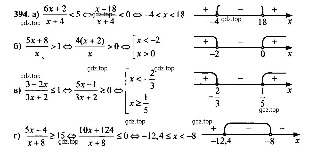 Решение 6. номер 394 (страница 107) гдз по алгебре 9 класс Макарычев, Миндюк, учебник