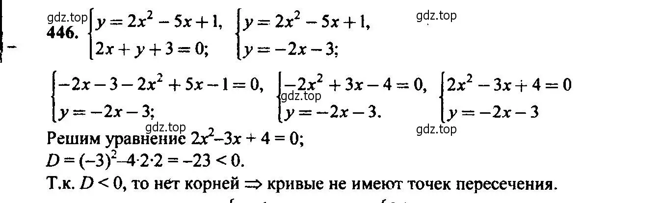 Решение 6. номер 446 (страница 121) гдз по алгебре 9 класс Макарычев, Миндюк, учебник