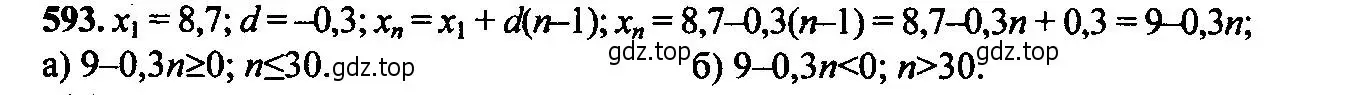 Решение 6. номер 593 (страница 153) гдз по алгебре 9 класс Макарычев, Миндюк, учебник