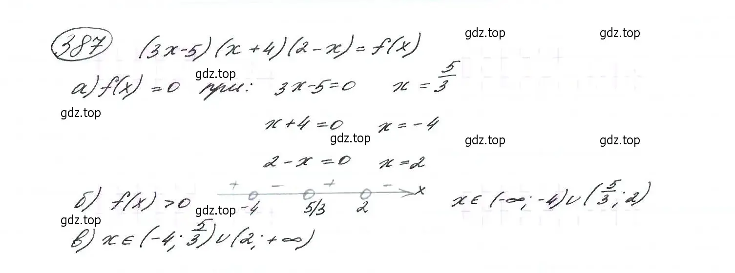 Решение 7. номер 387 (страница 107) гдз по алгебре 9 класс Макарычев, Миндюк, учебник